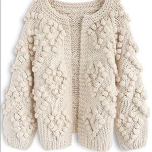 Heart knit Cardigan Sweater
